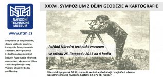 25.11. 2015 - XXXVI. sympozium Z dějin geodézie a kartografie