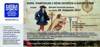 28.11.2012 - XXXIII. SYMPOZIUM Z DĚJIN GEODÉZIE A KARTOGRAFIE